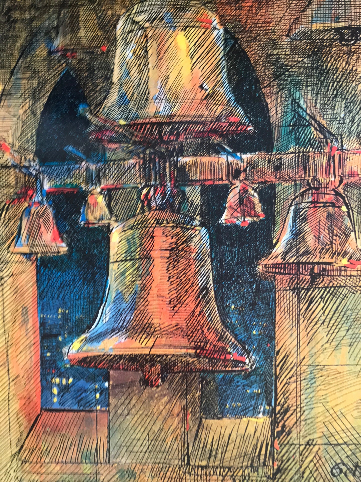 January 2, 1971- The NEW YORKER Magazine original cover - Liberty Bell, America