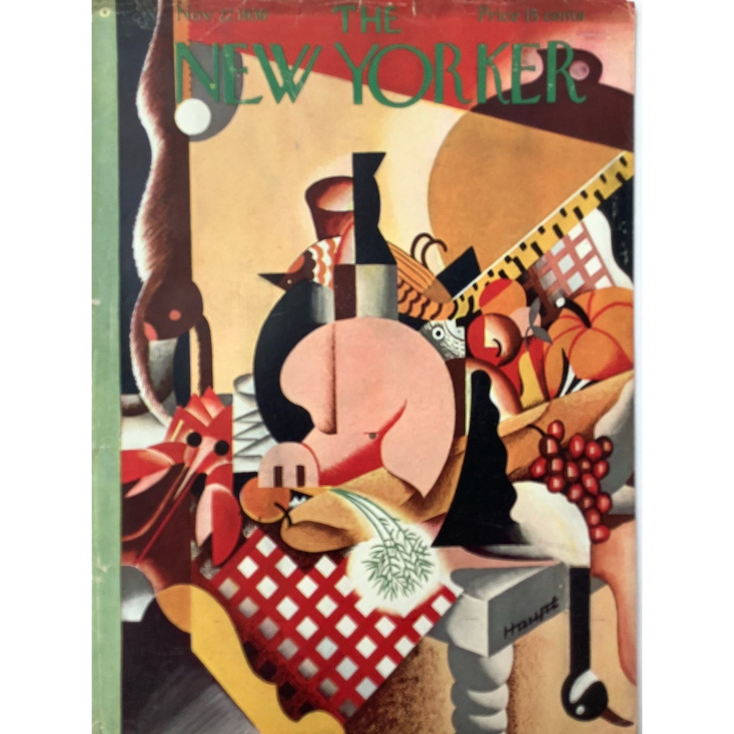 The NEW YORKER Magazine very rare original cover - November 22, 1930