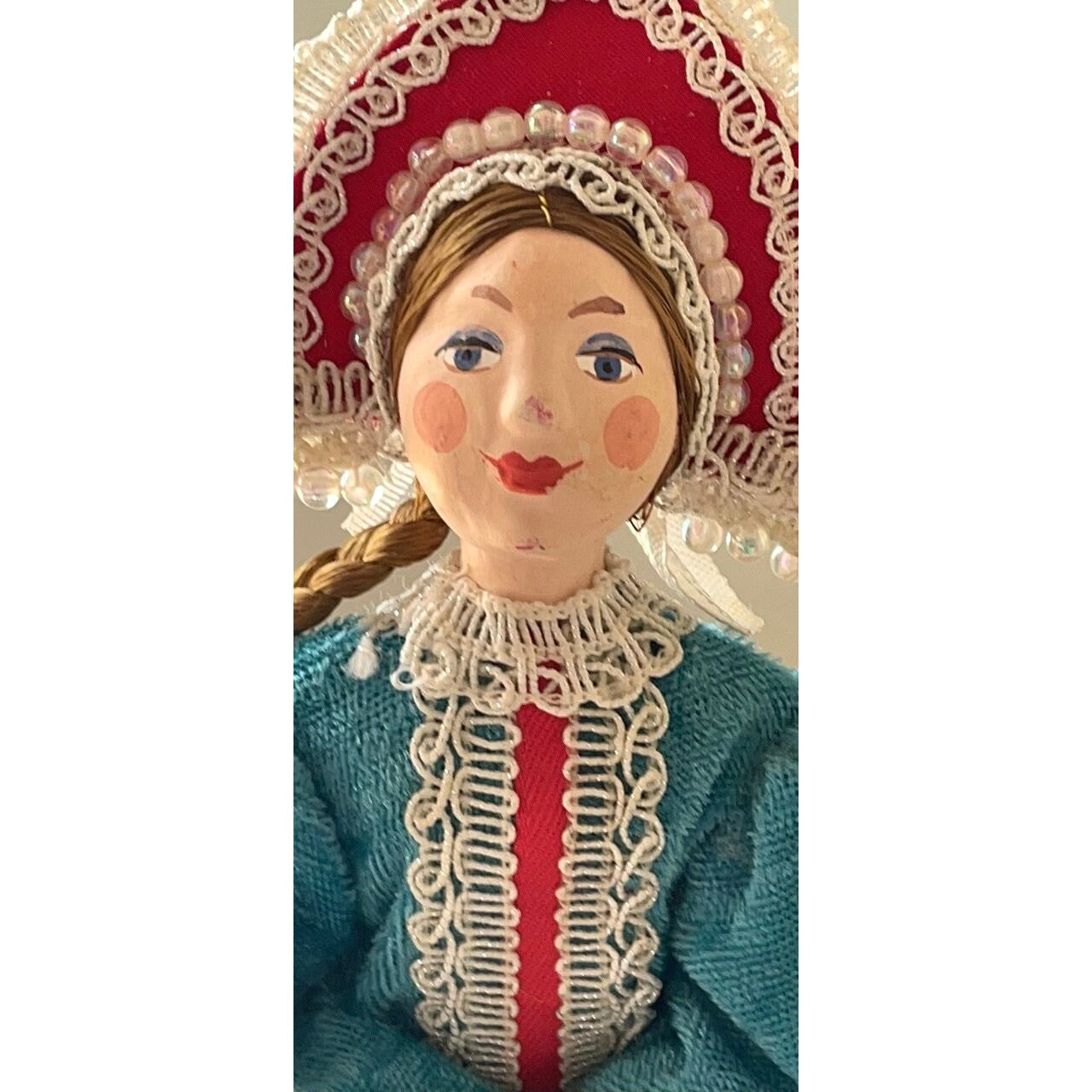 Stunning vintage Russian Doll, snow queen, collectible