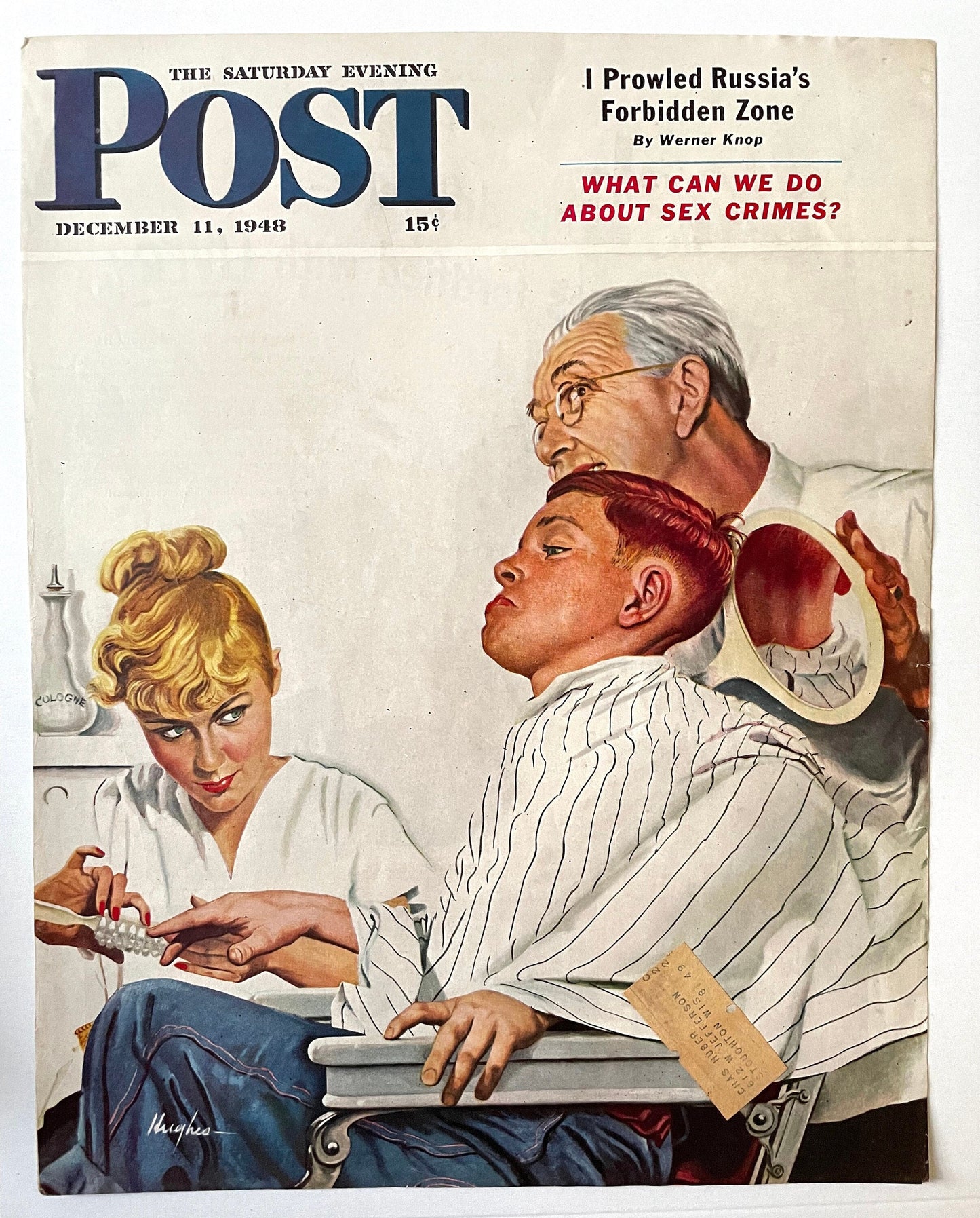 RARE - Saturday Evening Post - Original Cover - December 11, 1948