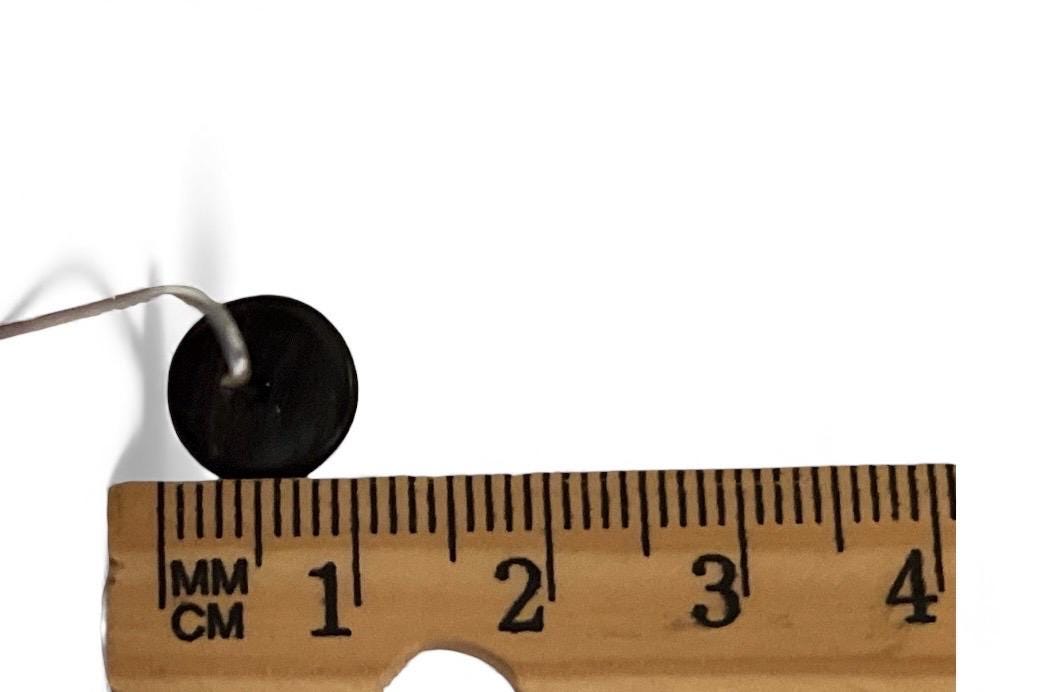 Vintage Dark Wood Heishi-Style Beads – Flat Round Rustic Spacer Beads for Jewelry Making