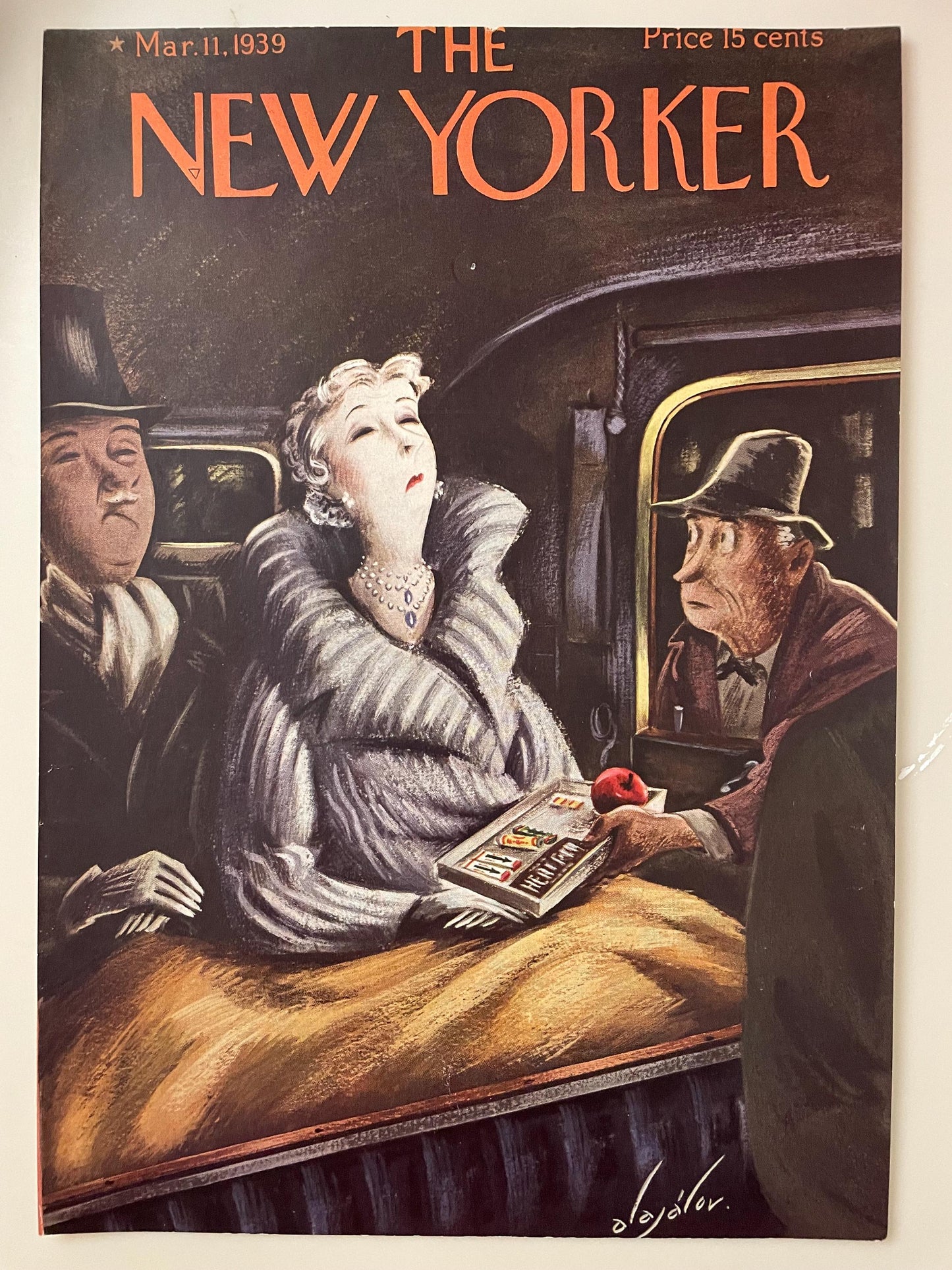 The NEW YORKER Magazine RARE original cover - March 11, 1939