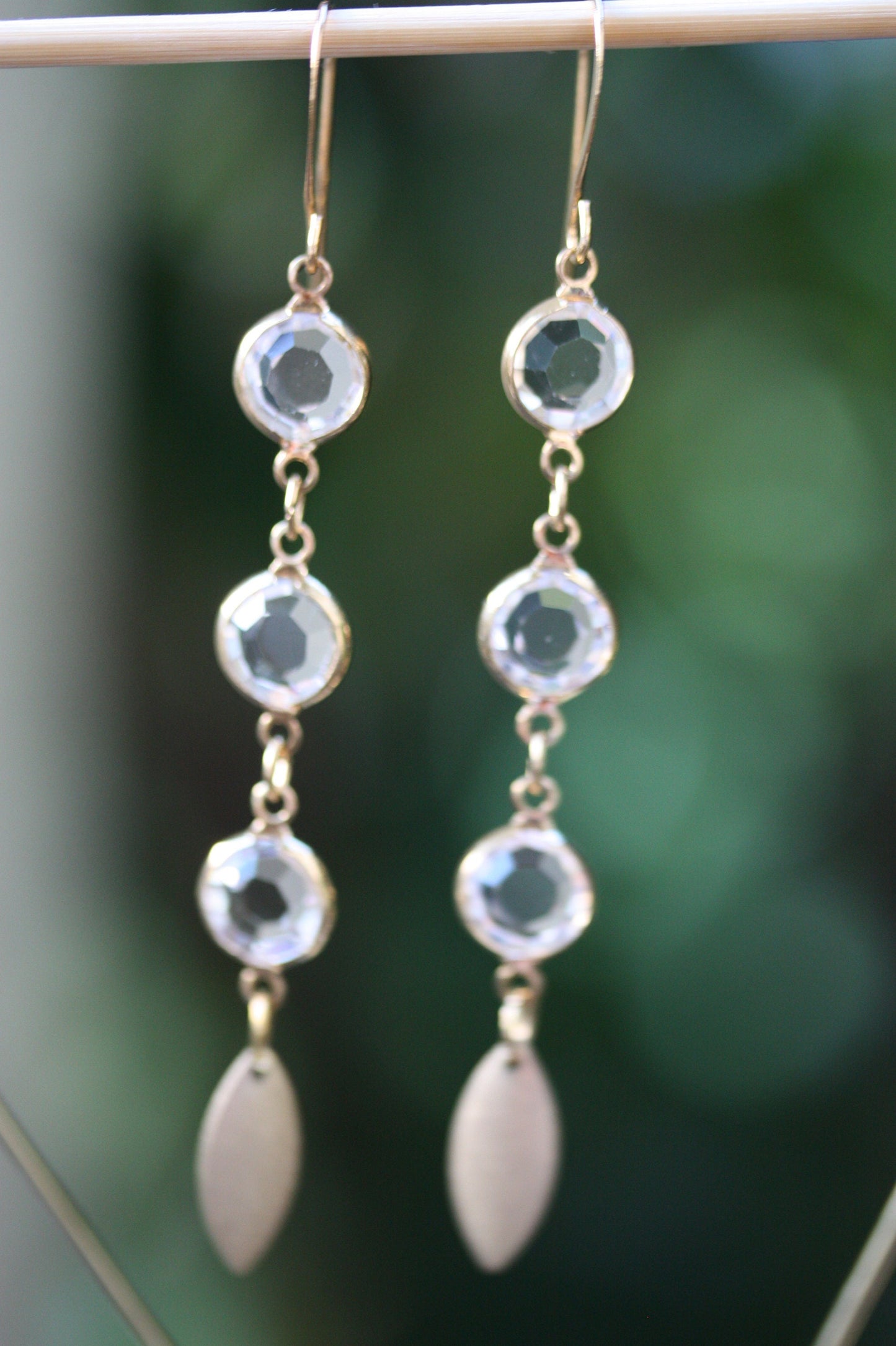 Stunning crystal drop dangle earrings