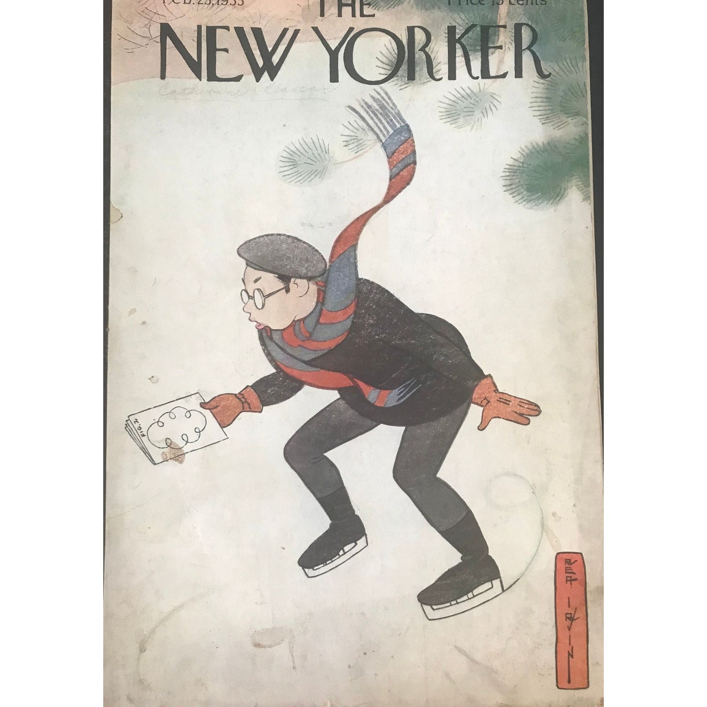 Rare - February 25, 1933 - The New Yorker Magazine - your choice: original cover only (by Rea Irvin) OR complete issue  of the magazine