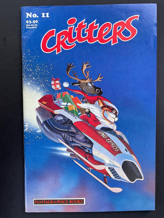 Critters No. 11 Fantagraphics Comic – 1987 Anthropomorphic Indie Anthology – Vintage Small Press Furry Comic – Rare 80s Collectible
