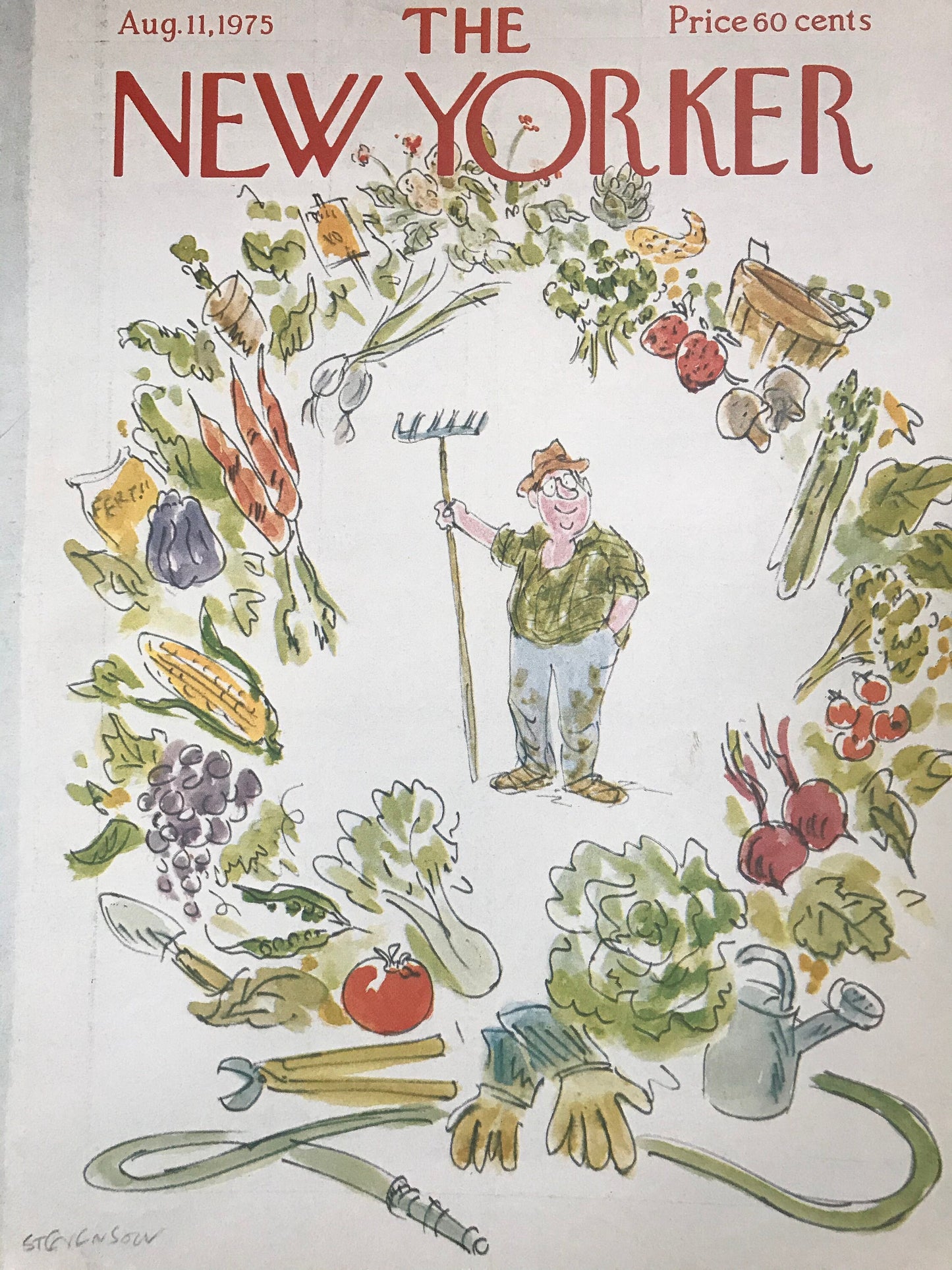 The NEW YORKER Magazine cover - August 11, 1975
