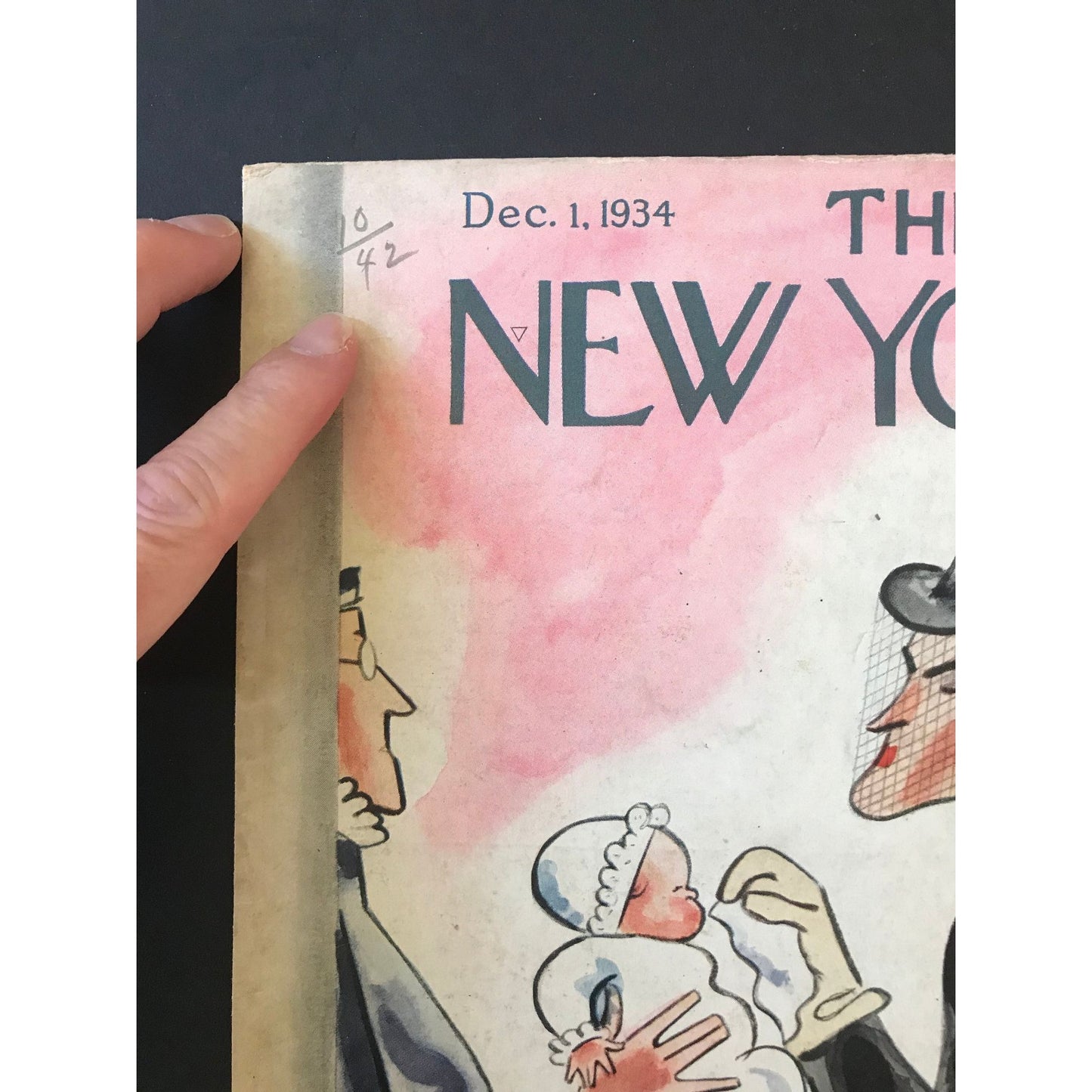 Very RARE - December 1, 1934 - NEW YORKER Magazine original cover