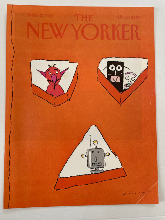 November 2, 1981 - The NEW YORKER Magazine original cover - Please read description