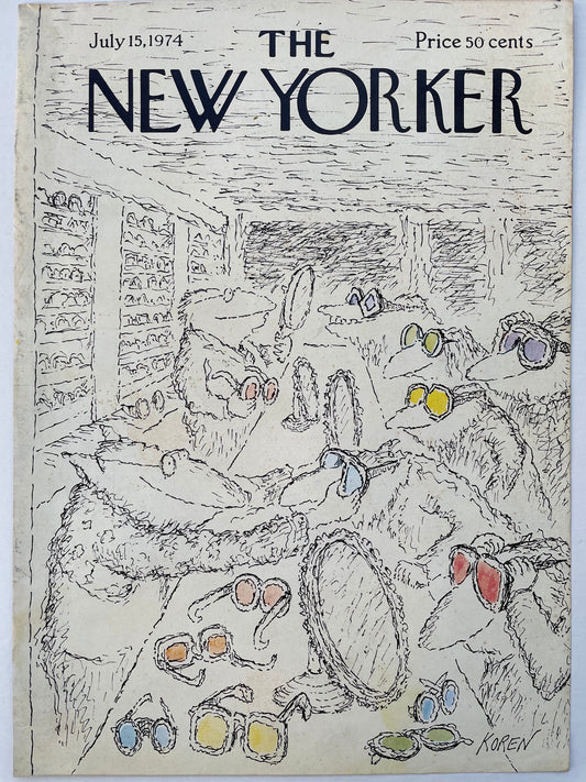 July 15, 1974 - The NEW YORKER Magazine original cover - by Ed Koren