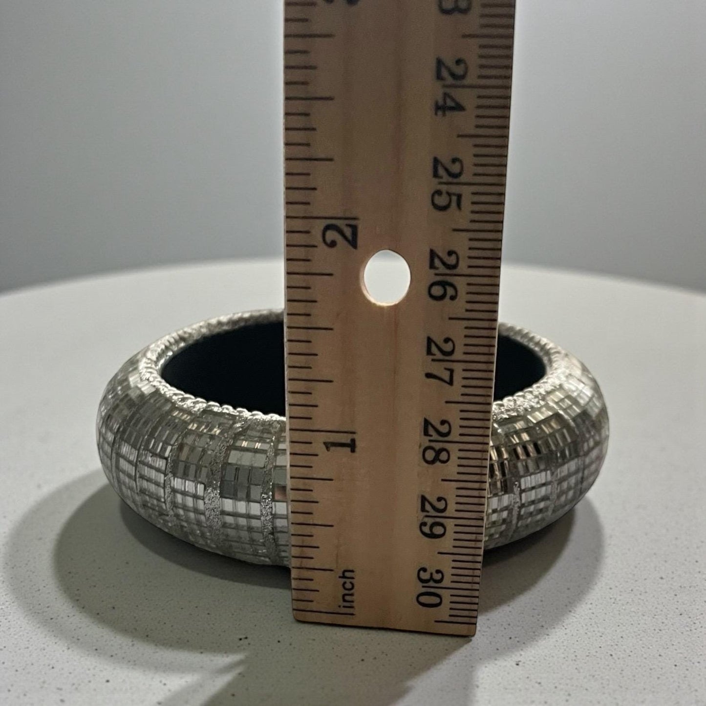 Unique Silver Mirror Square Bangle - Reflective Disco Ball Style Bracelet - Trendy Geometric Jewelry for Women - Statement Fashion Accessory