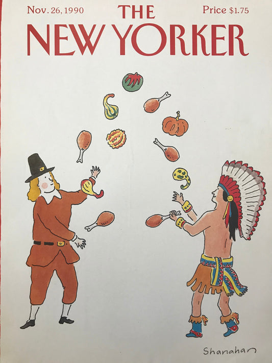 November 26, 1990 - The NEW YORKER Magazine original cover - Thanksgiving