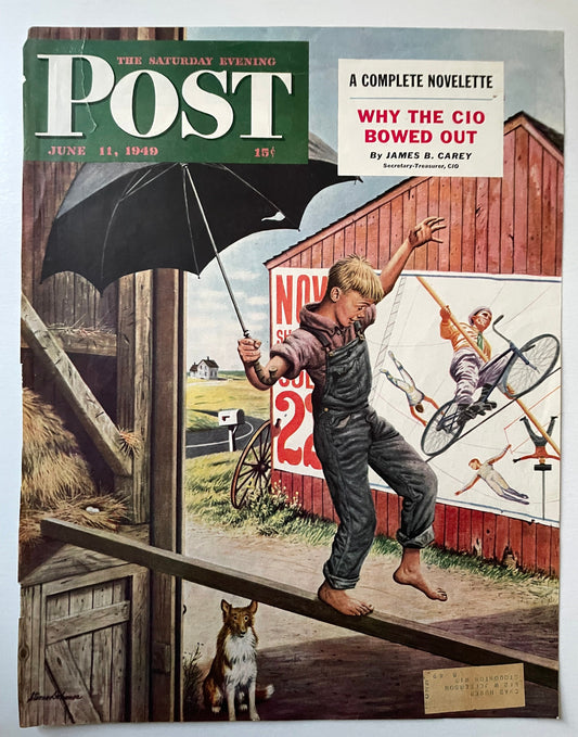 RARE - Saturday Evening Post - Original Cover - June 11, 1949