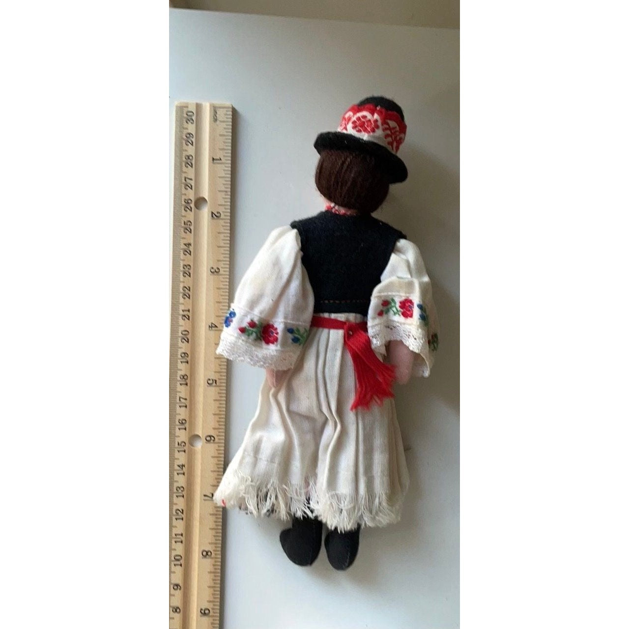 All hand sewn, hand painted, hand made vintage male collectible Doll figurine from Hungary / Hungarian