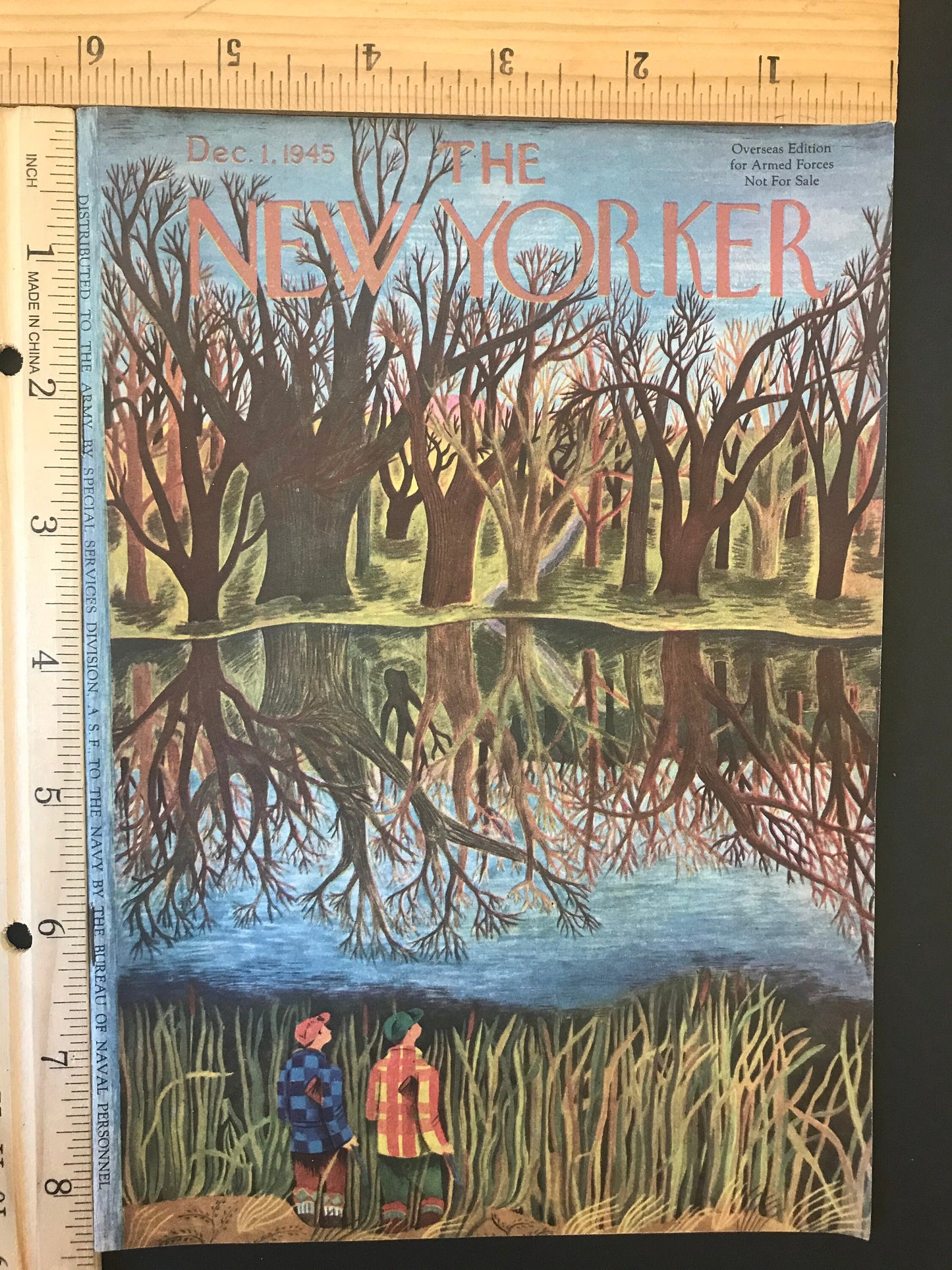 NEW YORKER Magazine - December 1, 1945 - Collectible Overseas Edition for Armed Forces Navy & Marines