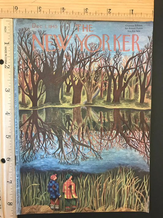 NEW YORKER Magazine - December 1, 1945 - Collectible Overseas Edition for Armed Forces Navy & Marines