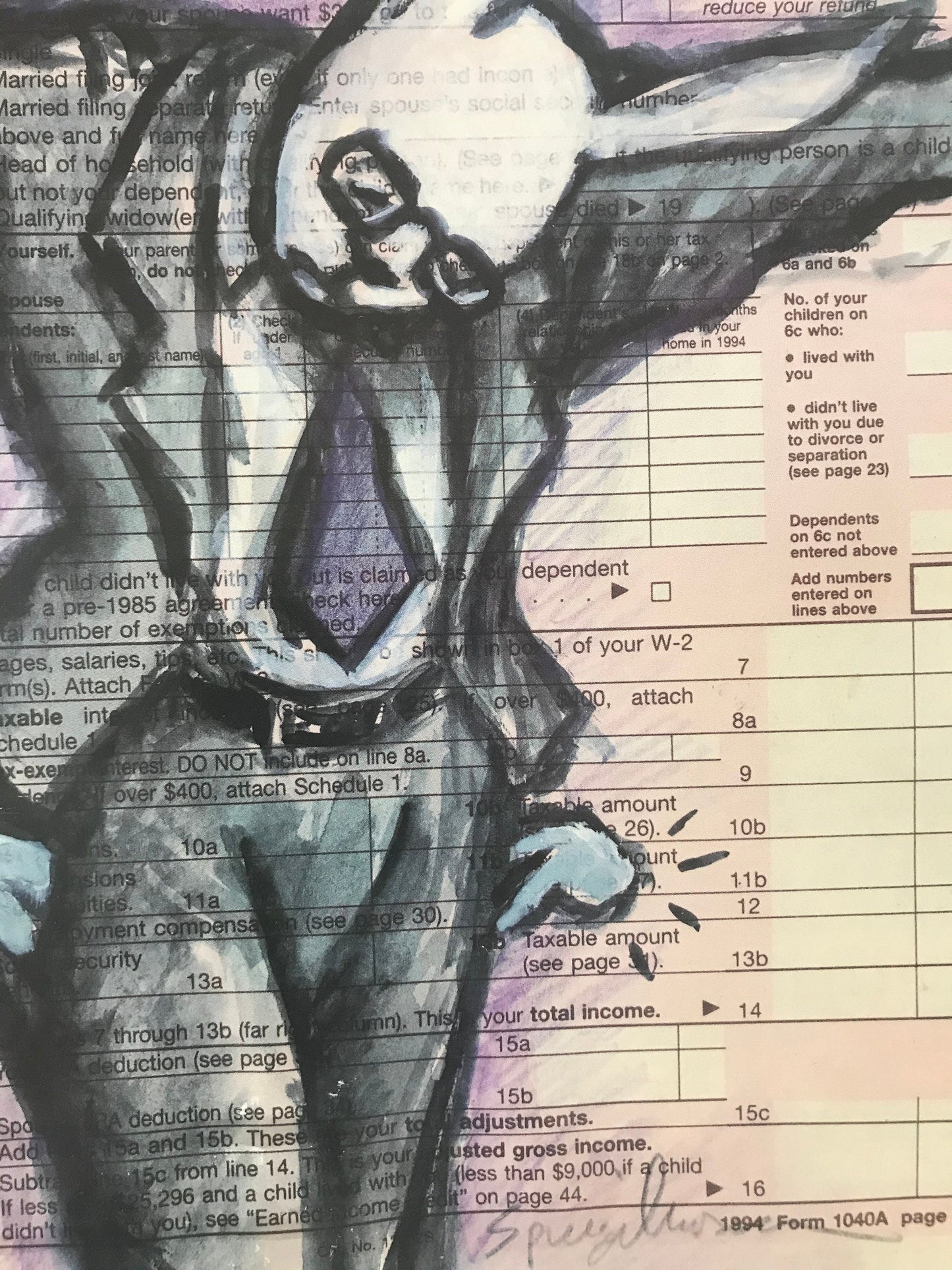 April 17, 1995 - The NEW YORKER Magazine original cover - taxes