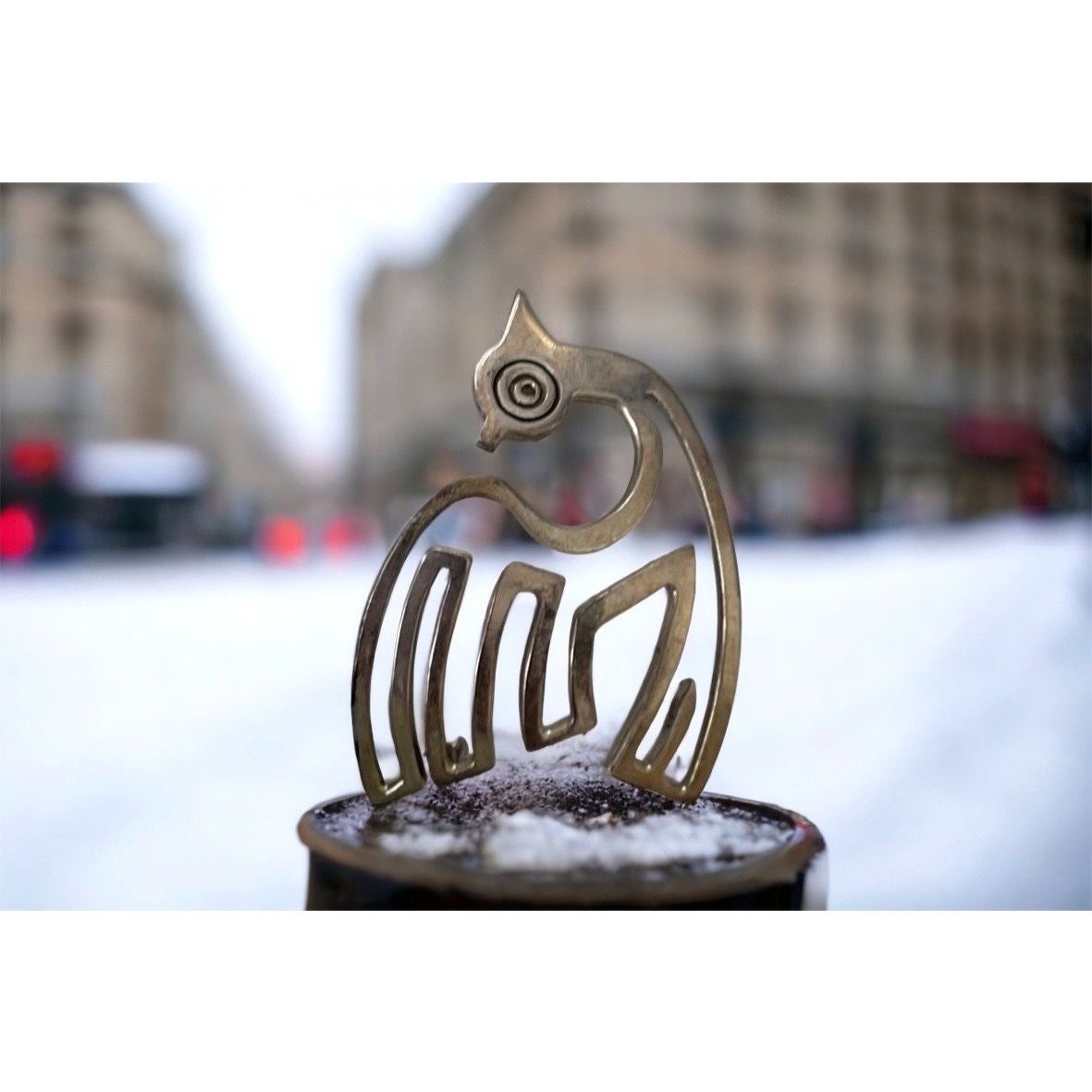 Stunning vintage sterling silver pin