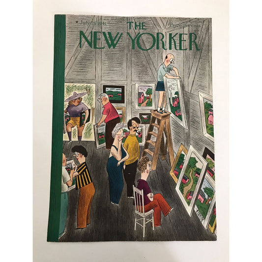 The NEW YORKER Magazine original cover - July 26, 1941 - "Art Fair" by Richard Taylor