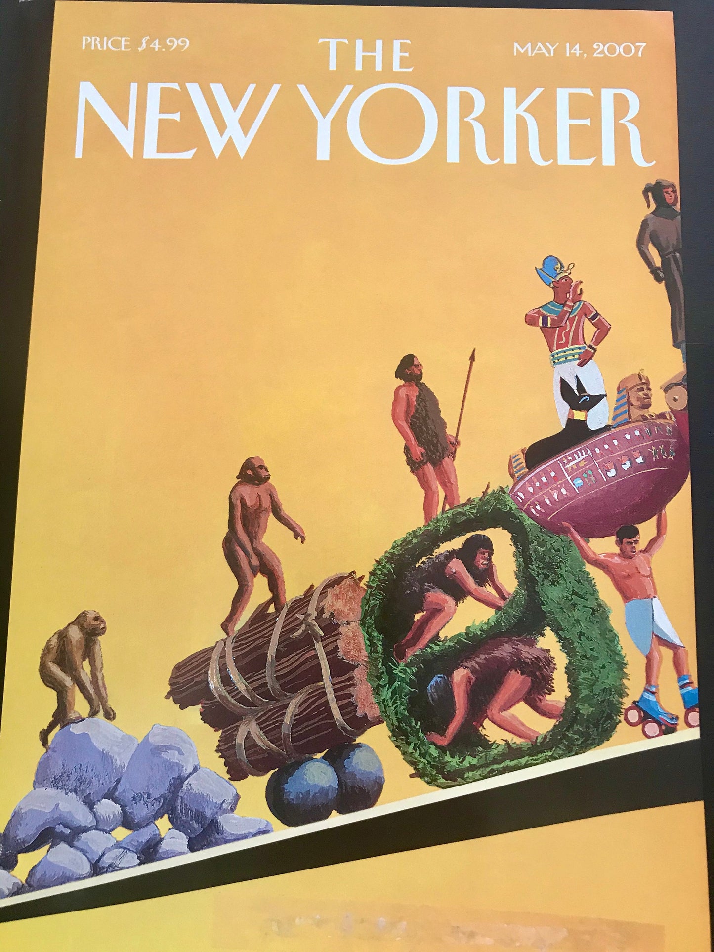 The NEW YORKER magazine cover only -  May 14, 2007 - Evolution - Please read description