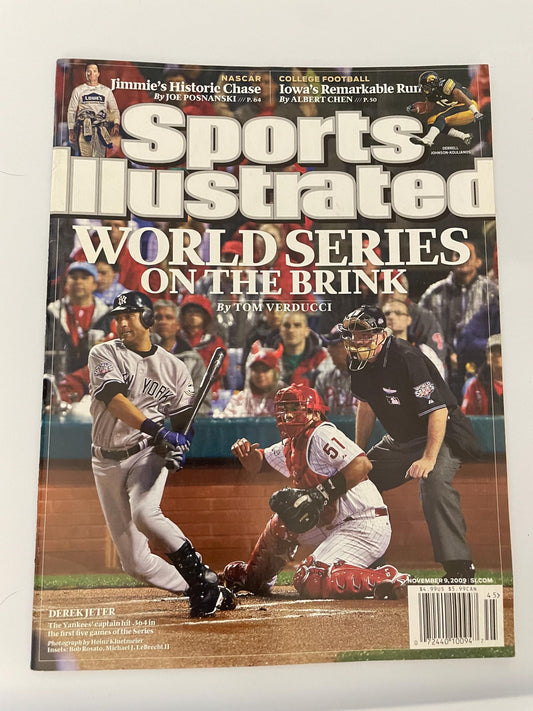 Sports Illustrated Magazine - November 9, 2009 - Derek Jeter, Jimmie Johnson - New York Yankees - complete original magazine