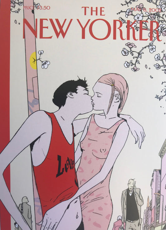 POSTCARD of an original vintage New Yorker Magazine cover from May 6, 2002- ready to frame or to send to a friend