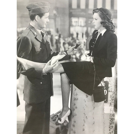 Legendary Hollywood Movies - 1945 The Clock - Judy Garland and Robert Walker -  8" x 10" print from a vintage book