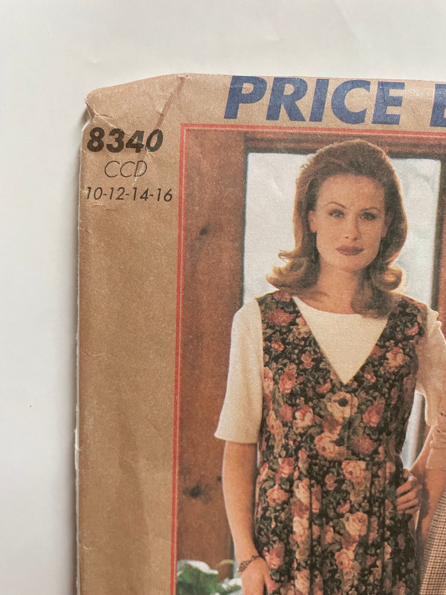 UNCUT Sewing Pattern from 1996 - McCalls 8340 Easy Stitch & Sew Jumper / Top - Size CCD 10-12-14-16, Vintage sewing pattern