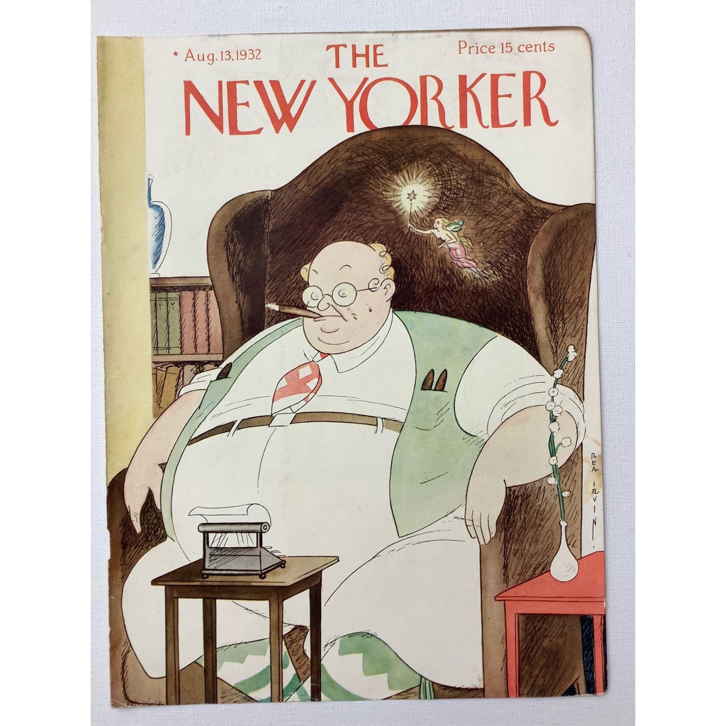 The NEW YORKER Magazine very rare original cover - August 13; 1932