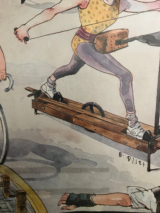 The NEW YORKER cover only - September 19, 1994 - exercising outdoors, exercise, physical fitness, jogging