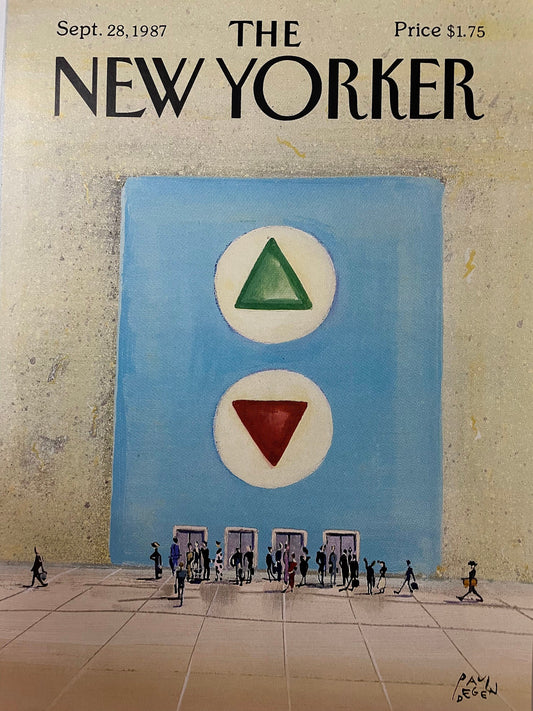 September 28, 1987 - The NEW YORKER Magazine original cover