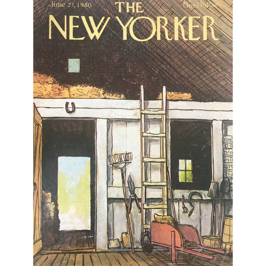 RARE - June 23, 1980 - The NEW YORKER Magazine original cover - farm - Arthur Getz