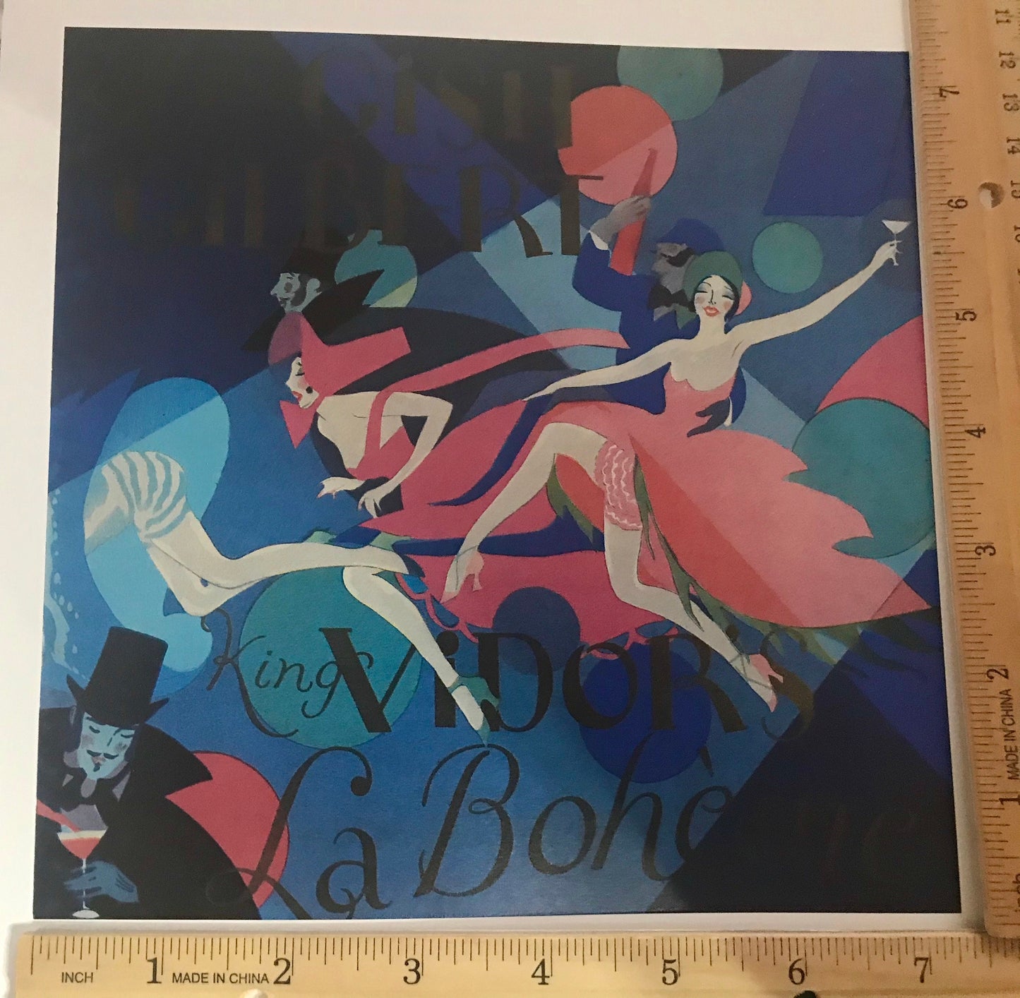 La Boheme  picture from vintage book - approx. 7 1/2"  x 7 1/2" - ready to frame or paper ephemera, scrapbook supplies, collage