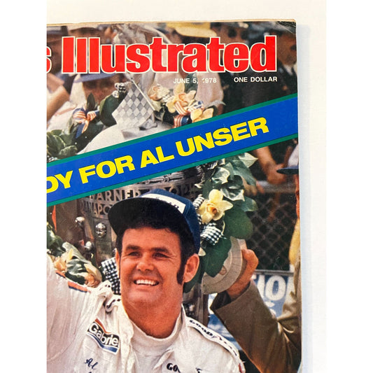Sports Illustrated Magazine complete issue - June 5, 1978 - Third Indy 500 Racing Win For Al Unser