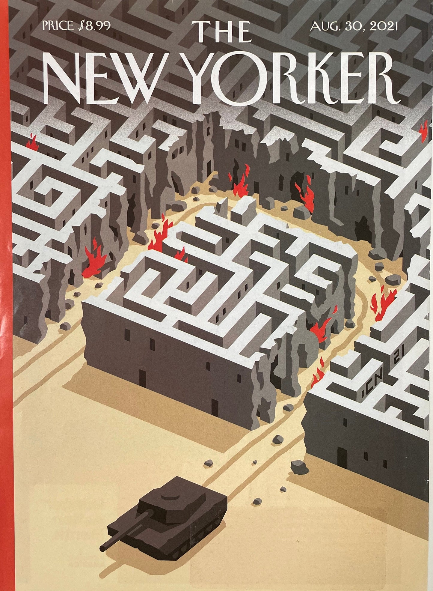 August 30, 2021 - The NEW YORKER Magazine original cover