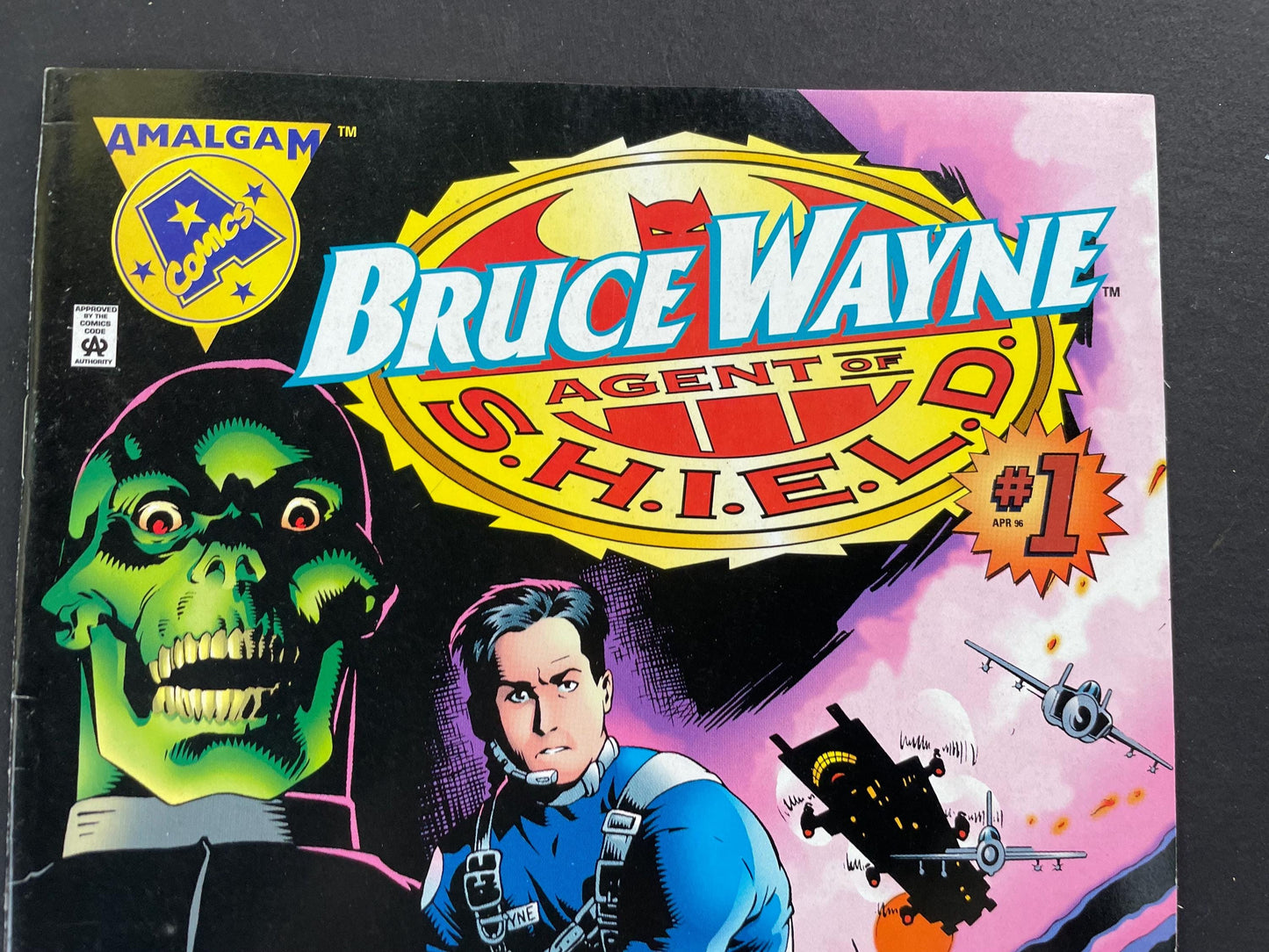 Bruce Wayne Agent of SHIELD #1 | Amalgam Comics 1996 | Marvel DC Crossover Direct Edition