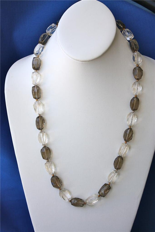 Stunning vintage necklace with large faceted beads