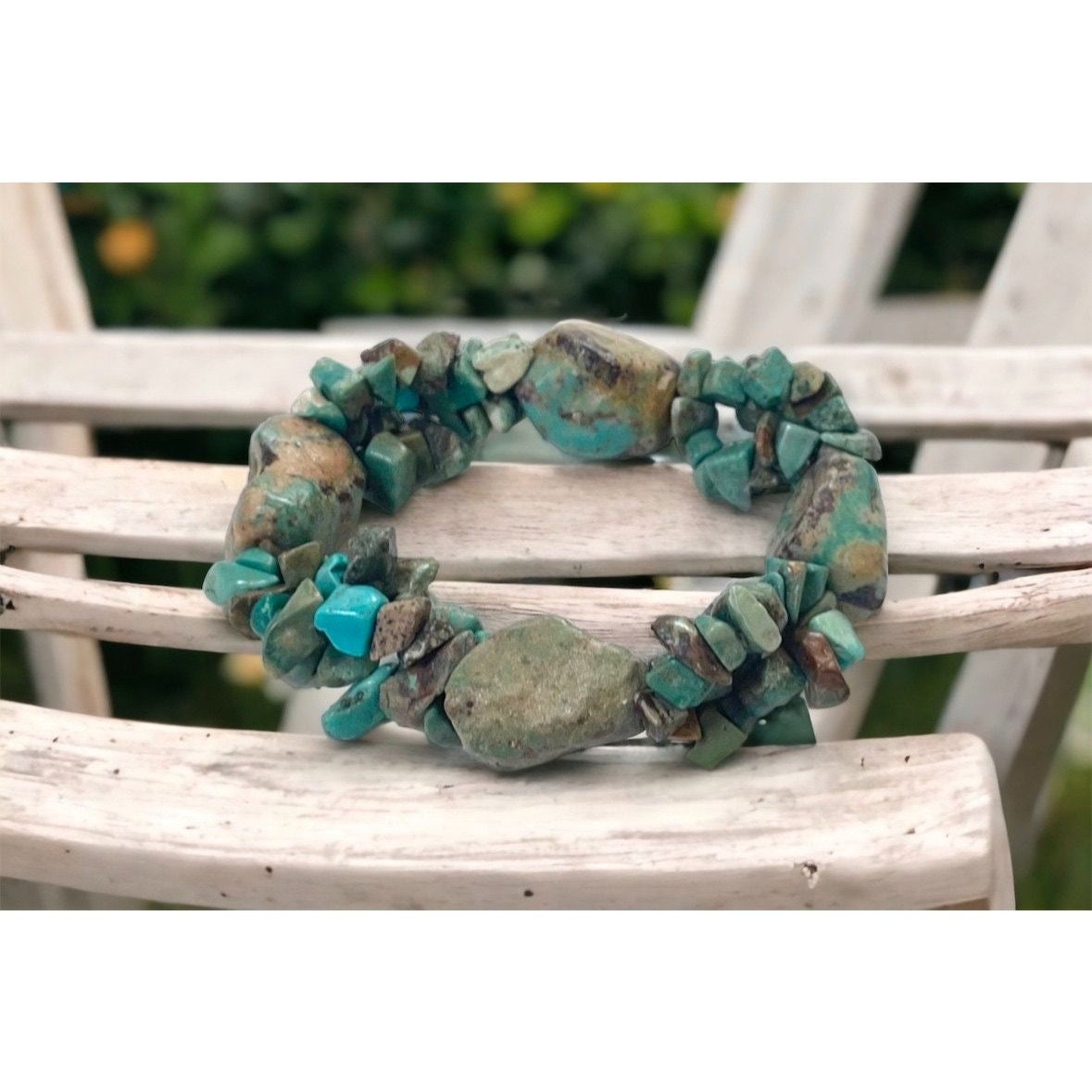 Faux turquoise (howlite?) stunning vintage bracelet