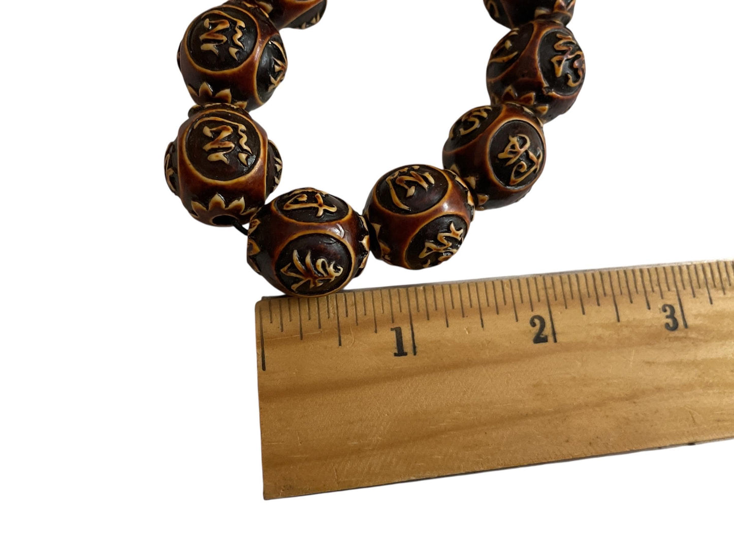 Ji Xiang Ru Yi Resin Bracelet – Good Fortune & Prosperity Symbol on Elastic Cord, Lucky Charm Jewelry
