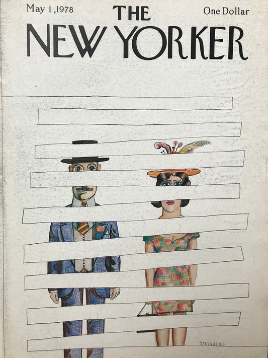 May 1, 1978 - The NEW YORKER Magazine vintage original cover by Steinberg