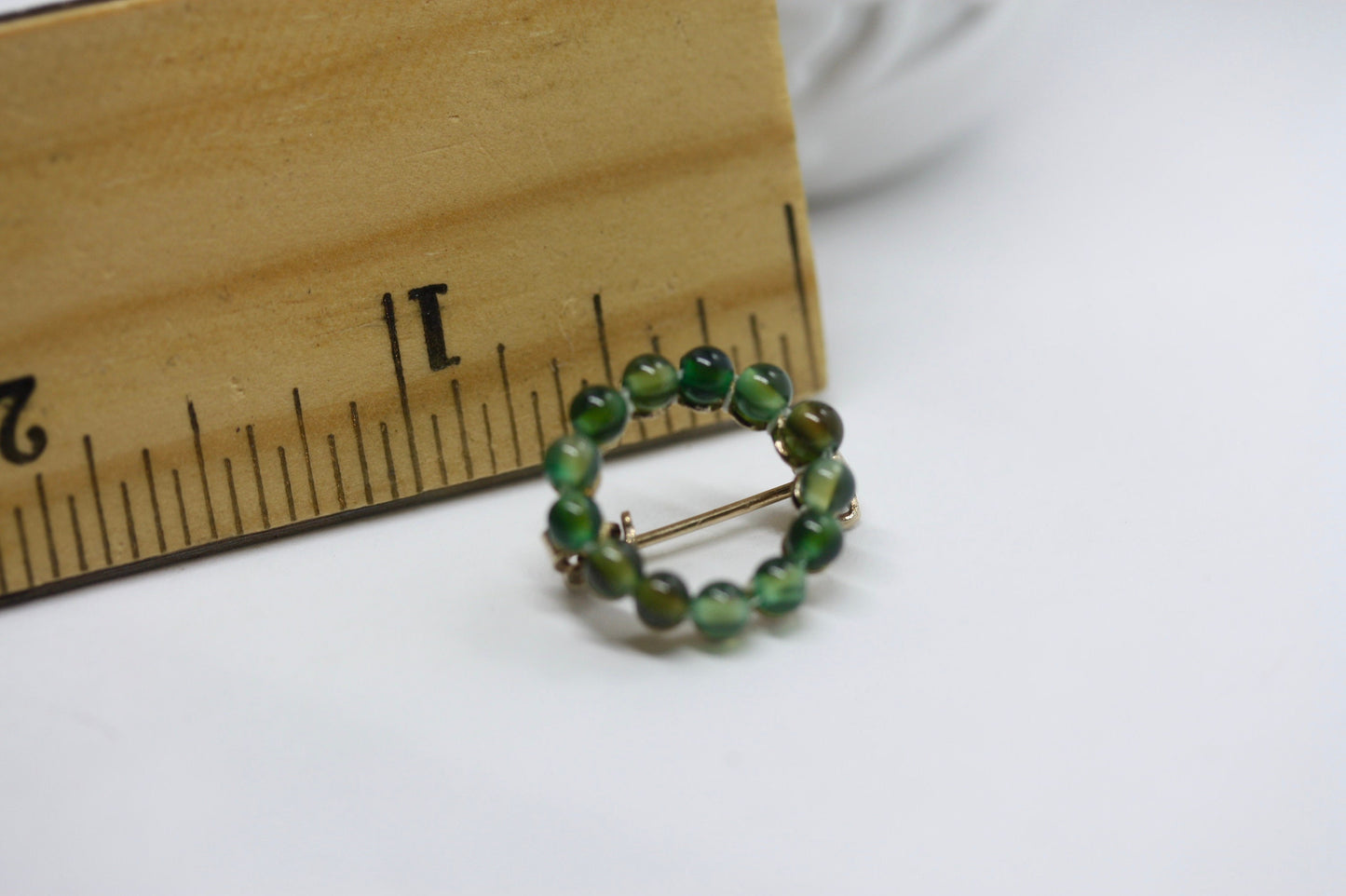 Tiny little 1-inch beadwork lapel pin