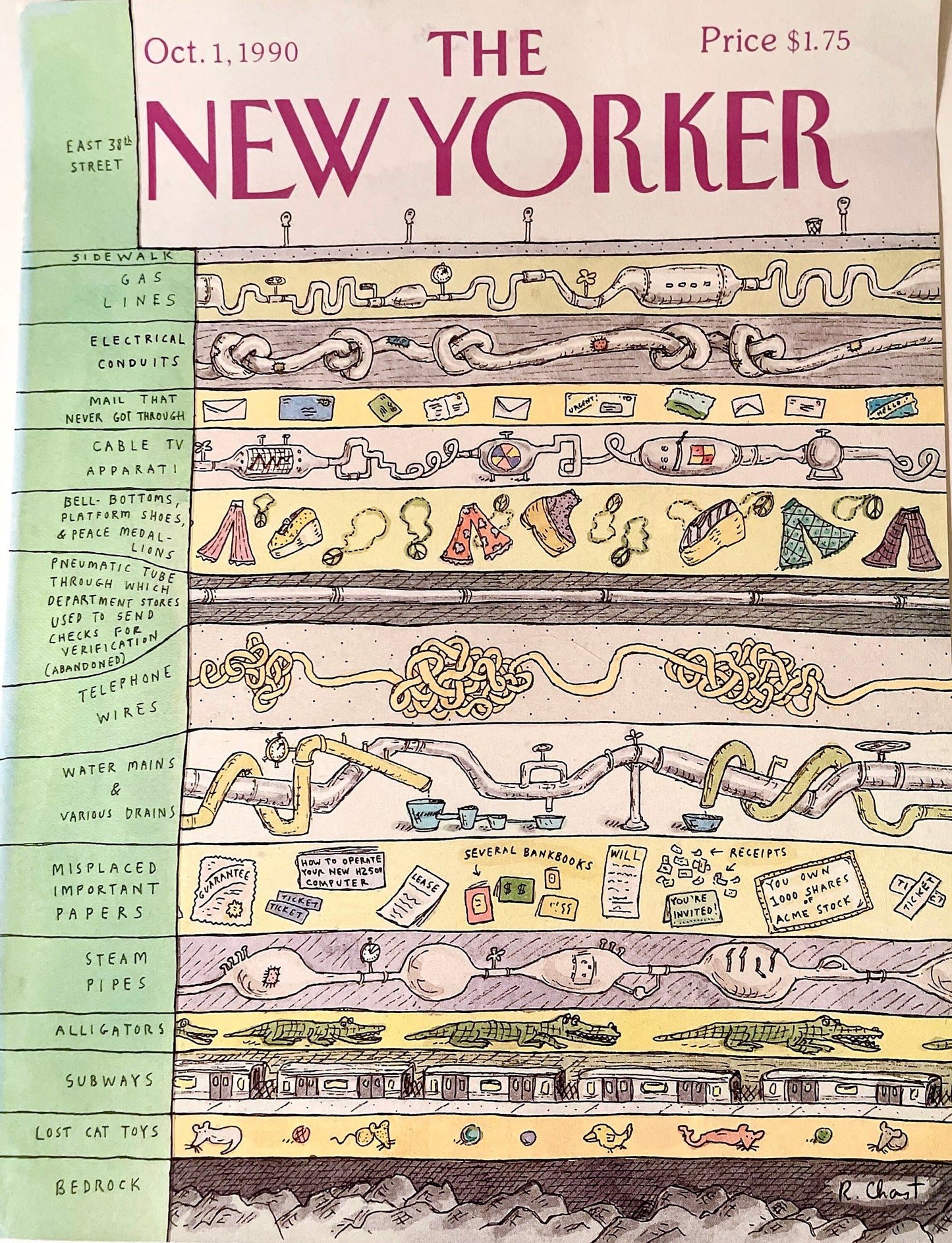 October 1, 1990 - The NEW YORKER Magazine original cover by Roz Chast