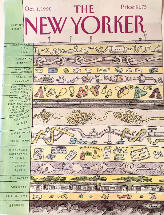 October 1, 1990 - The NEW YORKER Magazine original cover by Roz Chast