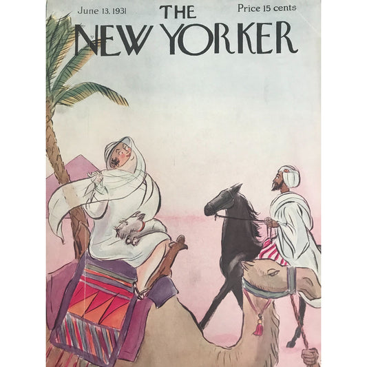 The NEW YORKER Magazine very rare original cover - June 13, 1931 -  Helen E. Hokinson