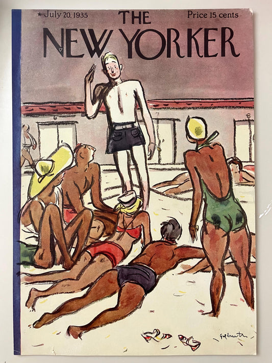 The NEW YORKER Magazine RARE original cover - July 20, 1935