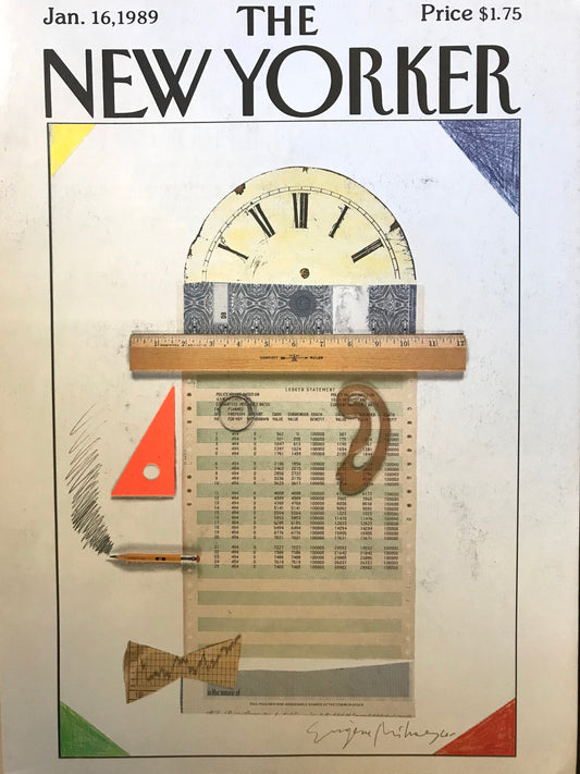 January 16, 1989 - Your choice: cover only OR complete issue  of The New Yorker Magazine
