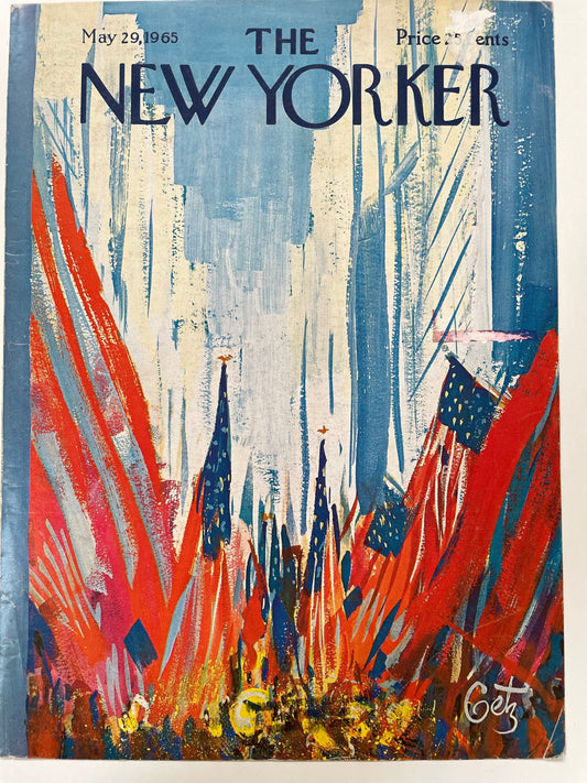 RARE - The NEW YORKER Magazine original cover - May 29, 1965 - by Arthur Getz