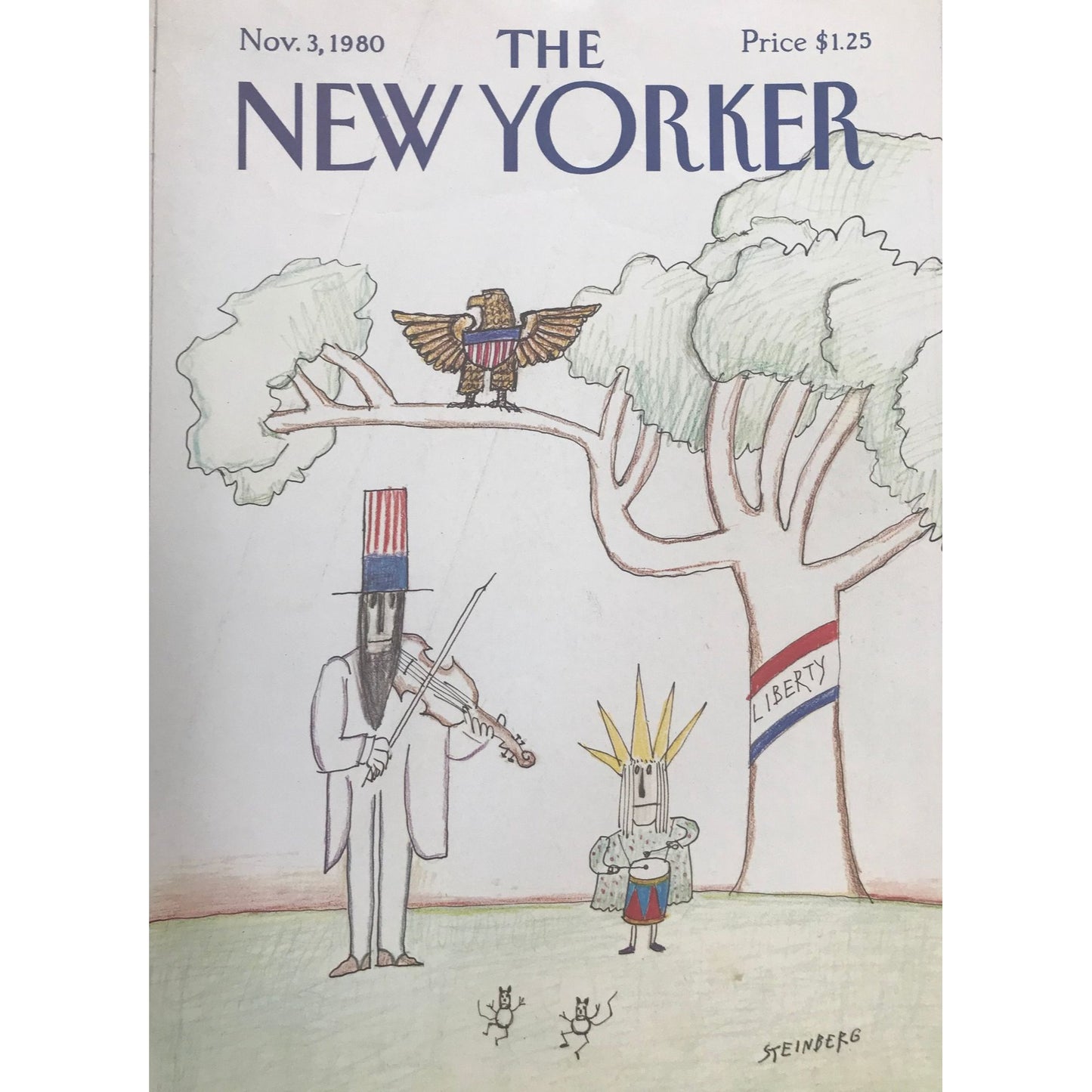 Rare - November 3, 1980 - The NEW YORKER Magazine original cover - USA - Steinberg