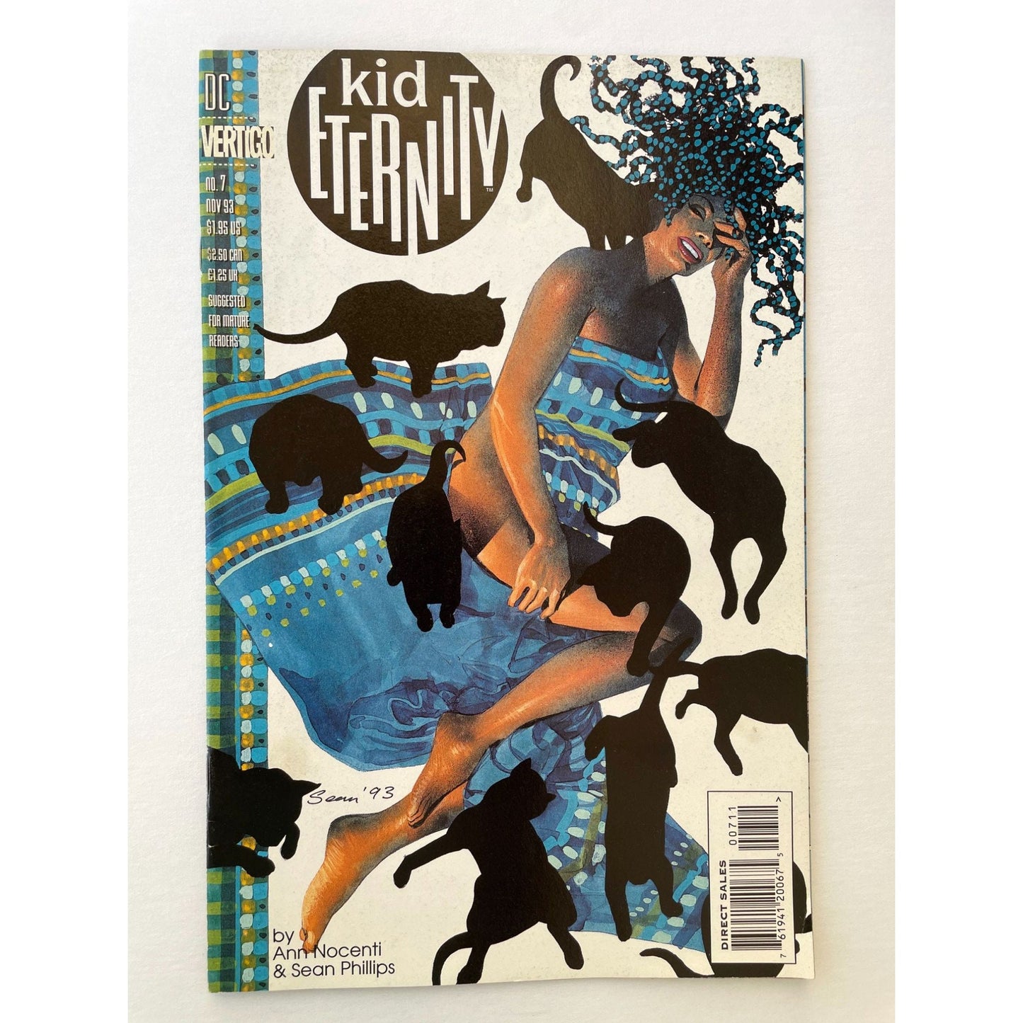Vintage comic book - Kid Eternity #7 - November 1993 - DC Vertigo