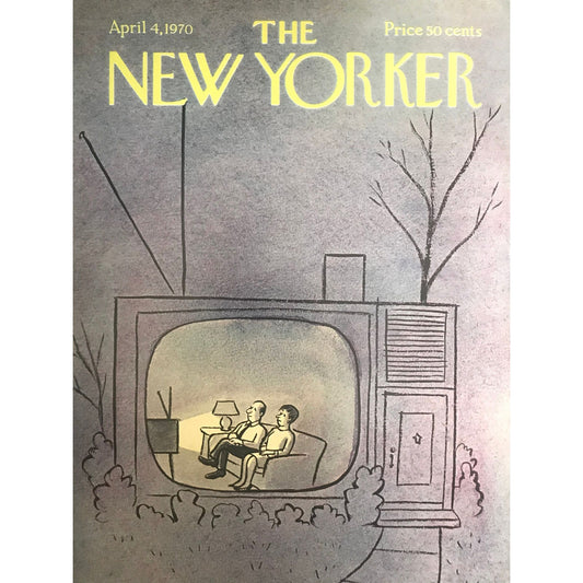 The NEW YORKER magazine cover only - April 4, 1970