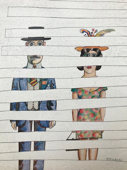 May 1, 1978 - The NEW YORKER Magazine vintage original cover by Steinberg